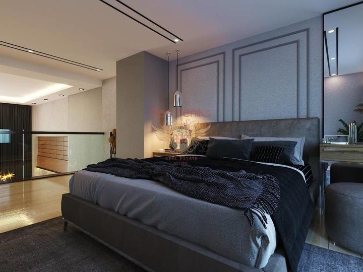 3-комнатные двухуровневые апартаменты 81,6 м² в 100 метрах от пляжа, Квартира в Кирения Северный Кипр