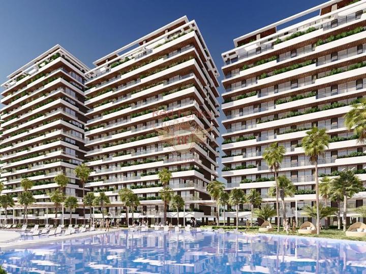 A5-S001 Апартаменты в комплексе на побережье Средиземного моря, купить квартиру в Фамагуста